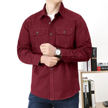 Men's Standard Quality double pocked Shirt